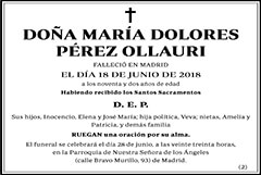 María Dolores Pérez Ollauri